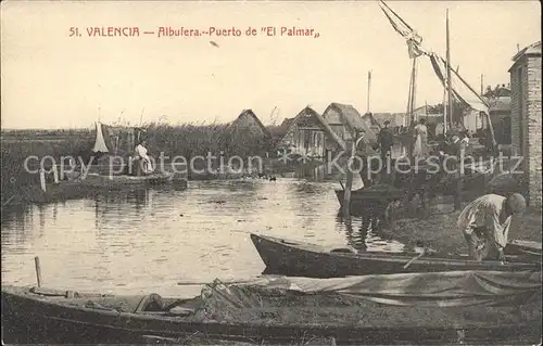 Albufera Puerto de El Palmar Fischerboot