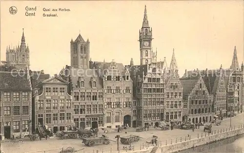 Gand Belgien Quai aux Herbes Kat. Gent Flandern