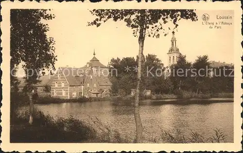 Louvain Loewen Flandre Etang Abbaye du Parc Kat. 