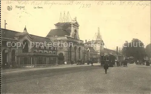 Namur Wallonie La Gare Tram Bahnhof Kat. 