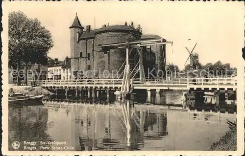 Bruges Flandre Porte Sainte Croix Moulin Kat. 