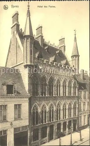 Ypres Ypern West Vlaanderen Hotel des Postes Kat. 