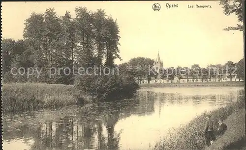 Ypres Ypern West Vlaanderen Les Remparts Kat. 