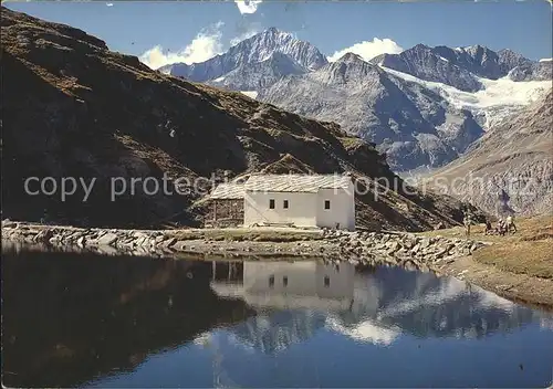 Zermatt VS Schwarzsee Kapelle Dent Blanche Kat. Zermatt