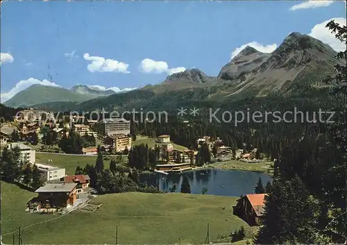 Arosa GR Untersee mit Badeanstalt Kat. Arosa