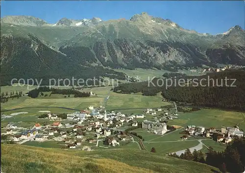 Celerina Marguns mit Piz Albris und Piz Languard Kat. Celerina