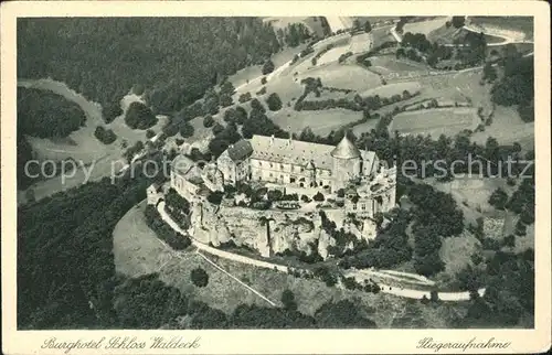 Edertal Edertalsperre Burghotel Schloss Waldeck Fliegeraufnahme / Edertal /Waldeck-Frankenberg LKR