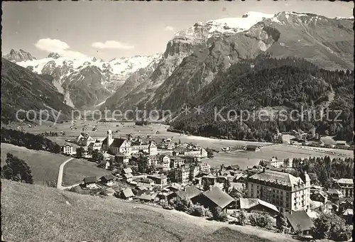 Engelberg OW mit Titlis und Spannoerter Kat. Engelberg