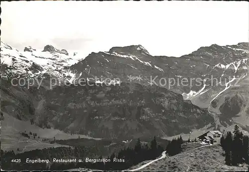 Engelberg OW Restaurant und Bergstation Ristis Kat. Engelberg