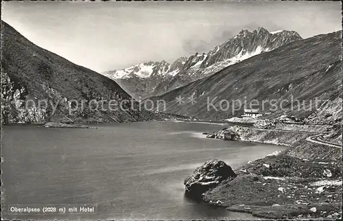 Oberalpsee mit Hotel Kat. Andermatt