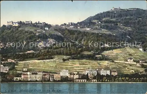 Territet Montreux Vu du Lac / Montreux /Bz. Vevey