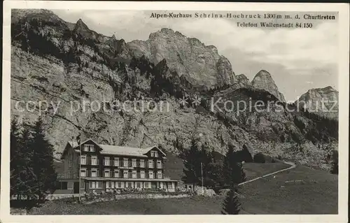 Wallenstadt Alpenkurhaus Schrina Churfirsten  / Walenstadt /Bz. Sarganserland