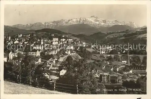 Herisau AR mit Saentis Kat. Herisau