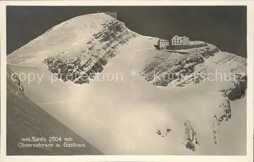 Saentis AR mit Observatorium und Gasthaus Kat. Saentis