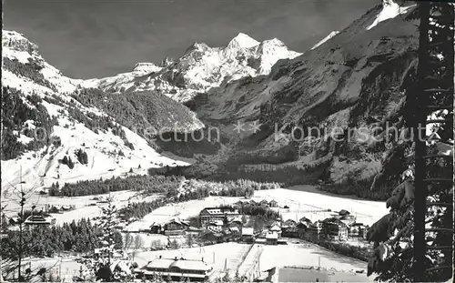 Kandersteg BE mit Bluemlisalp Kat. Kandersteg