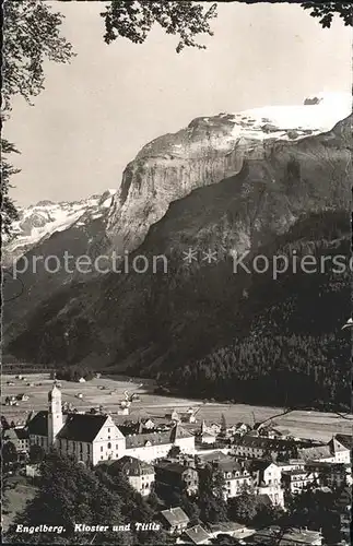 Engelberg OW Kloster und Titlis Kat. Engelberg