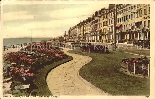 St Leonards on Sea Rock Gardens Marina Promenade / Grossbritannien /