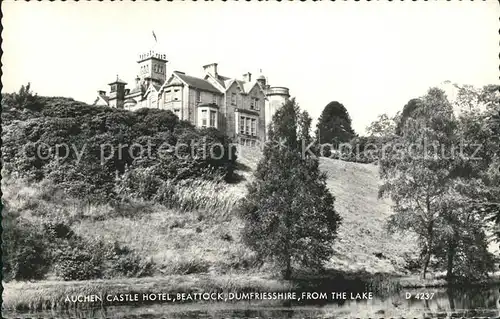 Beattock Auchen Castle Hotel view from the lake Kat. Moffat