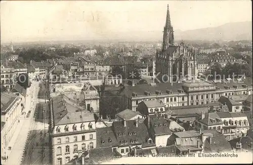 Basel BS mit Elisabethenkirche Kat. Basel