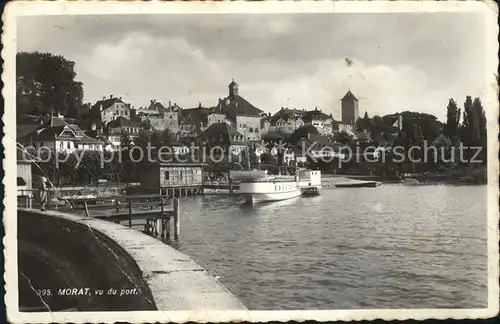 Morat Murten Vu du port Kat. Murten