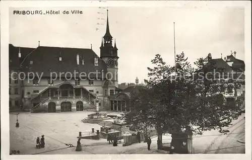 Fribourg FR Hotel de Ville Kat. Fribourg FR