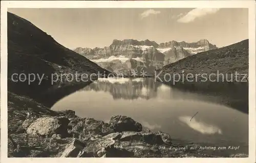 Glarus Kanton Engiseeli mit Aufstieg zum Kaerpf Kat. Glarus