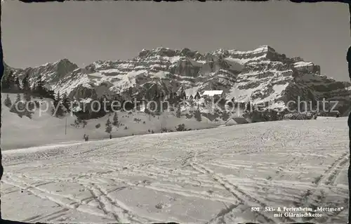 Glarus GL Ski  und Ferienheim Mettmen mit Glaernischkette Kat. Glarus