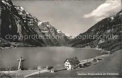 Kloentalersee Gasthaus Rhodannenberg Kat. Kloental