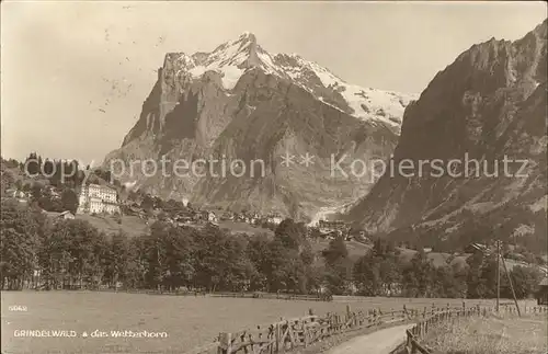 Grindelwald mit Wetterhorn Kat. Grindelwald