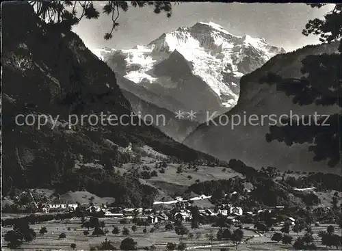 Interlaken BE mit Gsteig Wilderswil und Jungfrau Kat. Interlaken