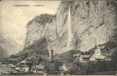 Lauterbrunnen BE Staubbach Wasserfall Kat. Lauterbrunnen