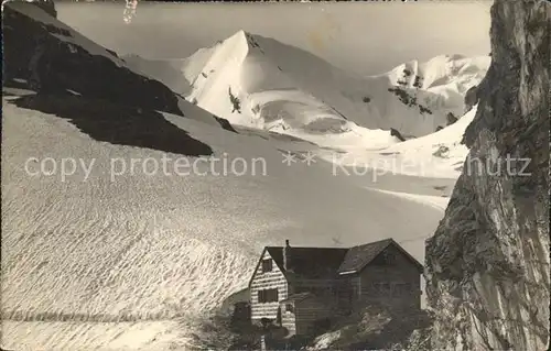 Kandersteg BE Hohtuerlihuette und Weisse Frau Kat. Kandersteg