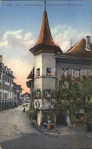 Thun BE Freienhofgasse Altes Haus zum Rosengarten Kat. Thun