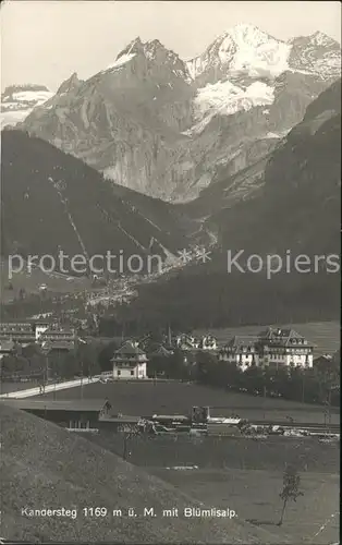 Kandersteg BE mit Bluemlisalp Kat. Kandersteg