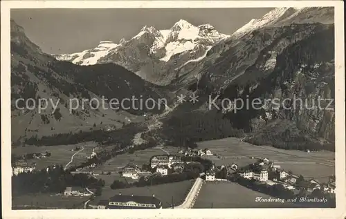 Kandersteg BE mit Bluemlisalp Kat. Kandersteg