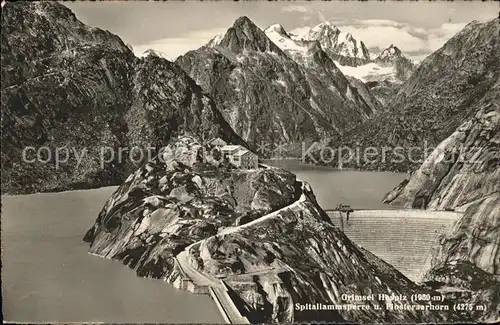 Grimsel Pass Hospiz Spitallammsperre Finsteraarhorn / Grimsel /Rg. Innertkirchen