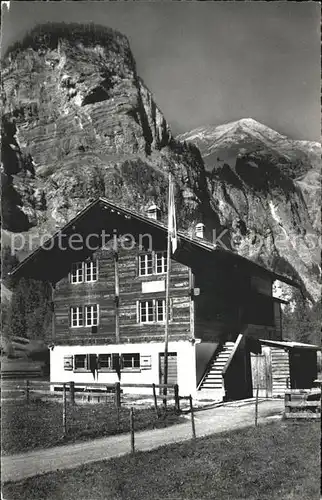 Kandersteg BE Ferienhaus des CVJM Bern mit Hellhorn und First Kat. Kandersteg