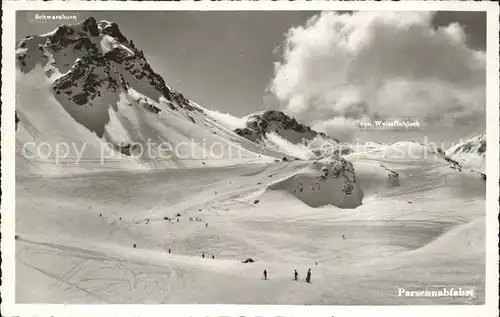 Davos Parsenn GR Abfahrt Weissfluhjoch-Praettigau  / Davos /Bz. Praettigau-Davos