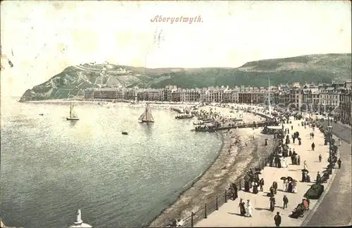 Aberystwyth General view Beach Kat. Ceredigion