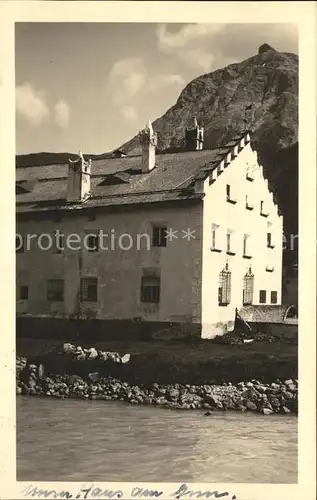 Engadin GR Unser Haus am Inn / St Moritz /Bz. Maloja