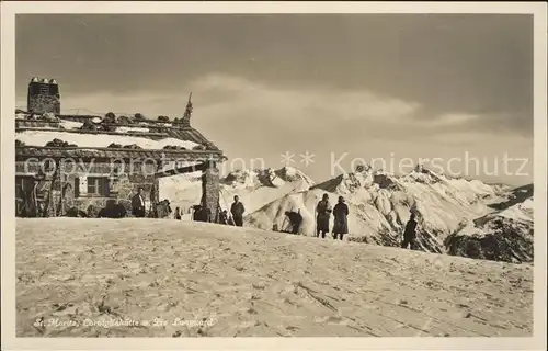 St Moritz GR Corvigliahuette mit Piz Languard Kat. St Moritz