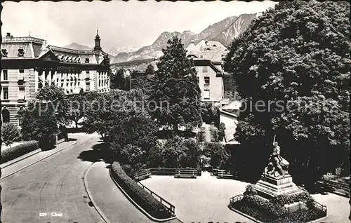 Chur GR Strassenpartie Denkmal Kat. Chur