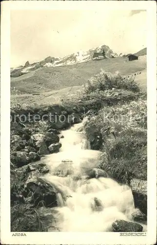 Arosa GR Bergkirchli Landschaftspanorama Kat. Arosa