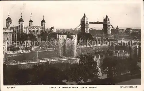 Foto Rotary Nr. 10484 4 Tower of London Tower Bridge  Kat. United States