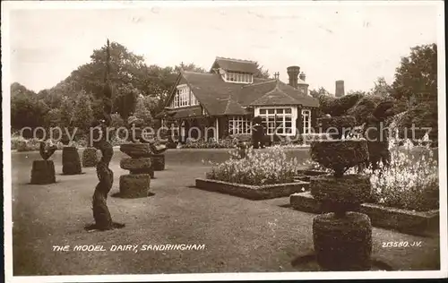 Sandringham Norfolk The Model Dairy Garden House Valentine s Post Card Kat. United Kingdom