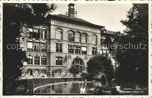 Aarau AG Park und Kantonsschule Kat. Aarau