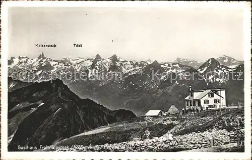 Frohnalpstock SZ Gasthaus mit Kaiserstock und Toedi Kat. Brunnen