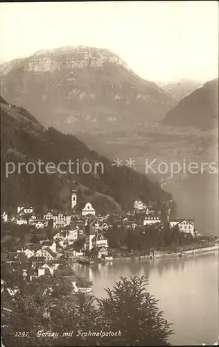 Gersau Vierwaldstaettersee Panorama mit Frohnalpstock /  /