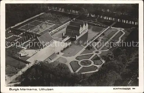 Uithuizen Burgh Menkema Schloss Fliegeraufnahme