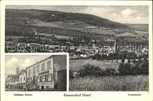 Fremersdorf Totalansicht Gasthaus Zenner Kat. Rehlingen Siersburg